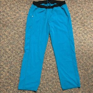 Scrubstar Women's Teal Pants with Black Waistband
